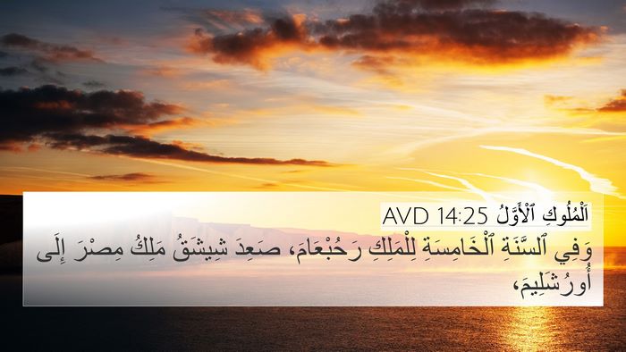 اَلْمُلُوكِ ٱلْأَوَّلُ 14:25 AVD Bible Verse Image