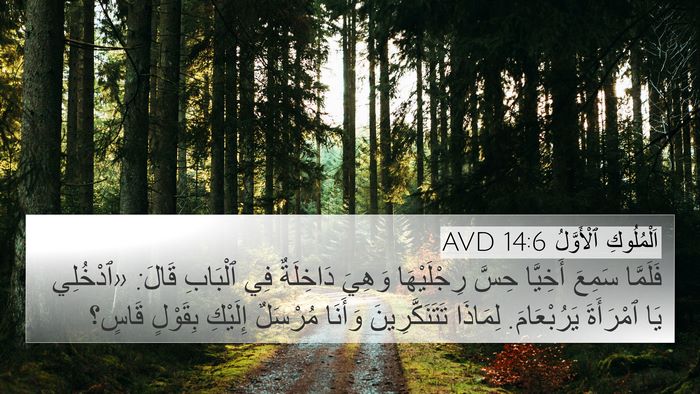 اَلْمُلُوكِ ٱلْأَوَّلُ 14:6 AVD Bible Verse Image
