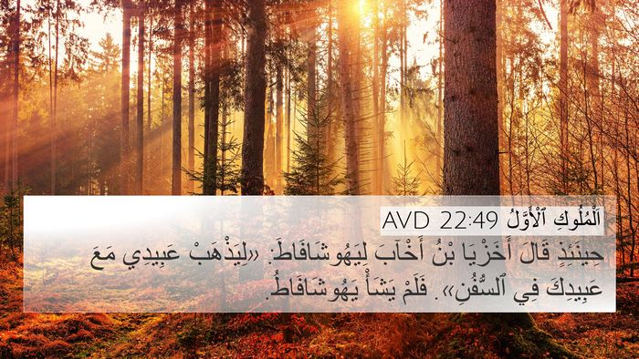 اَلْمُلُوكِ ٱلْأَوَّلُ 22:49 AVD Bible Verse Image