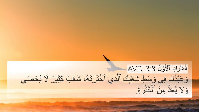 اَلْمُلُوكِ ٱلْأَوَّلُ 3:8 AVD Bible Verse Image