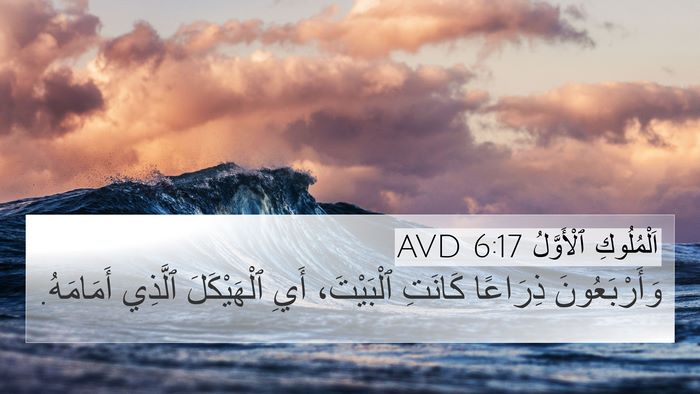 اَلْمُلُوكِ ٱلْأَوَّلُ 6:17 AVD 4K Wallpaper - وَأَرْبَعُونَ ذِرَاعًا - 4K Wallpaper Bible Verse