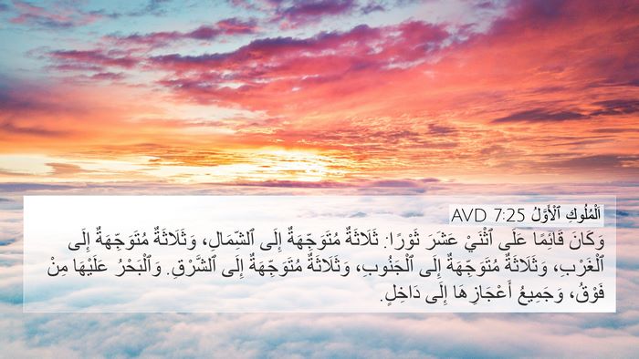 اَلْمُلُوكِ ٱلْأَوَّلُ 7:25 AVD Bible Verse Image