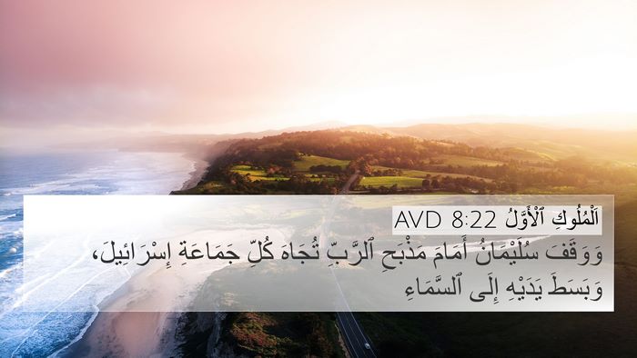 اَلْمُلُوكِ ٱلْأَوَّلُ 8:22 AVD Bible Verse Image