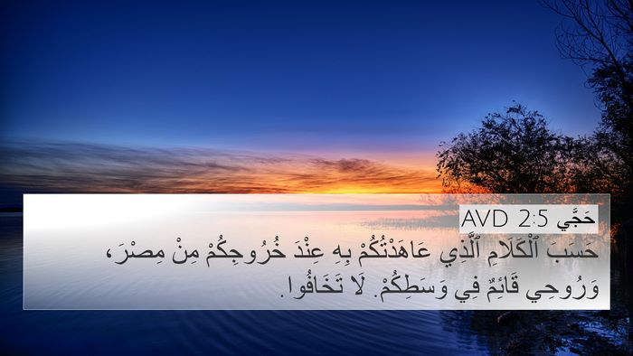 حَجَّي 2:5 AVD 4K Wallpaper - حَسَبَ ٱلْكَلَامِ ٱلَّذِي - 4K Wallpaper Bible Verse