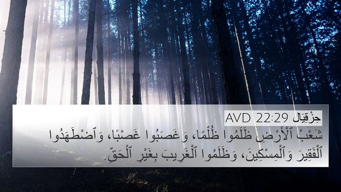 حِزْقِيَال 22:29 AVD Bible Verse Image