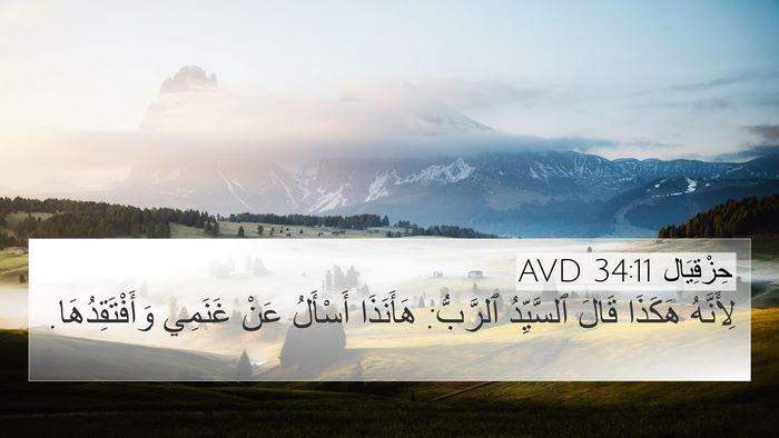 حِزْقِيَال 34:11 AVD Bible Verse Image