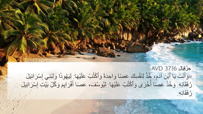 حِزْقِيَال 37:16 AVD Bible Verse Image