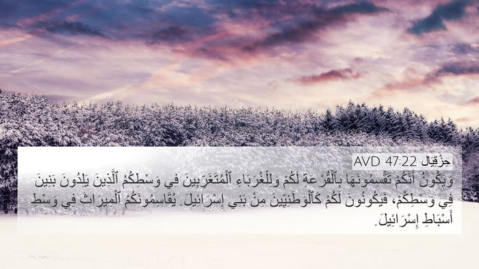 حِزْقِيَال 47:22 AVD Bible Verse Image