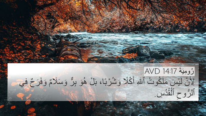 رُومِيَةَ 14:17 AVD Bible Verse Image