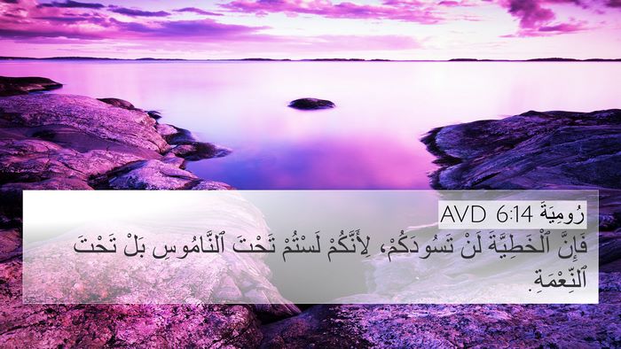 رُومِيَةَ 6:14 AVD Bible Verse Image