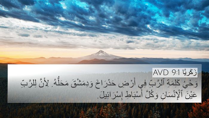 زَكَريَّا 9:1 AVD Bible Verse Image