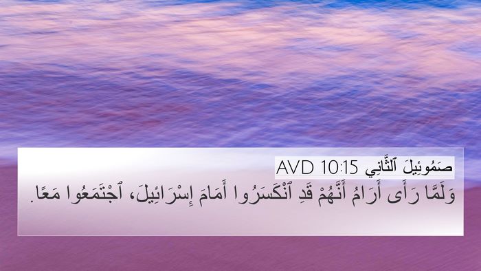 صَمُوئِيلَ ٱلثَّانِي 10:15 AVD Bible Verse Image