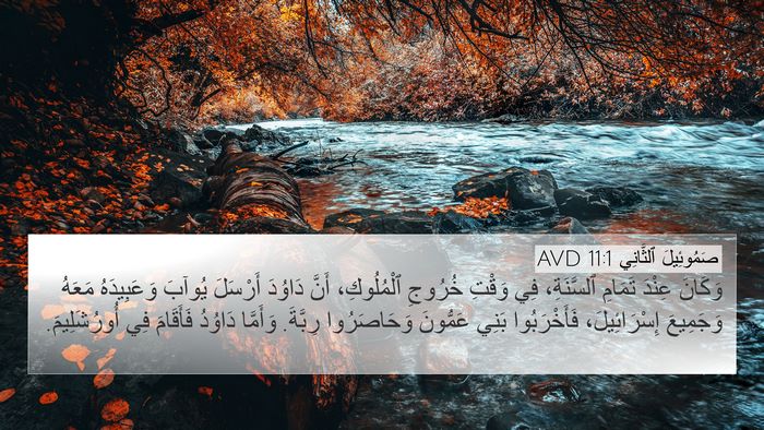 صَمُوئِيلَ ٱلثَّانِي 11:1 AVD Bible Verse Image