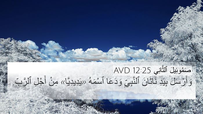 صَمُوئِيلَ ٱلثَّانِي 12:25 AVD Bible Verse Image