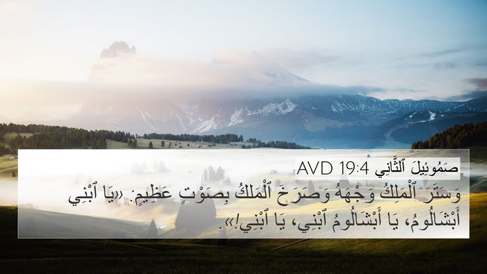 صَمُوئِيلَ ٱلثَّانِي 19:4 AVD Bible Verse Image