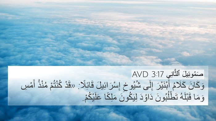 صَمُوئِيلَ ٱلثَّانِي 3:17 AVD Bible Verse Image