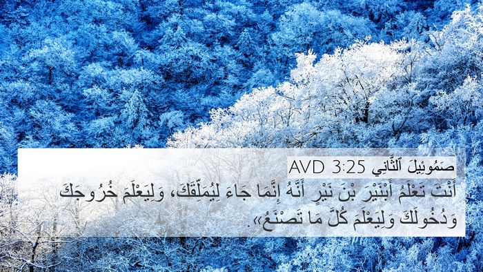صَمُوئِيلَ ٱلثَّانِي 3:25 AVD Bible Verse Image