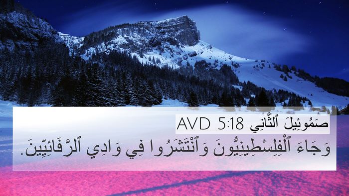 صَمُوئِيلَ ٱلثَّانِي 5:18 AVD Bible Verse Image