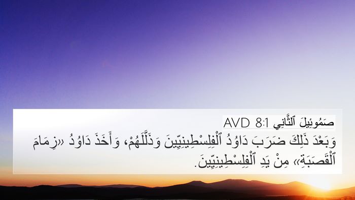 صَمُوئِيلَ ٱلثَّانِي 8:1 AVD Bible Verse Image