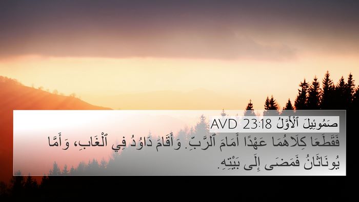 صَمُوئِيلَ ٱلْأَوَّلُ 23:18 AVD Bible Verse Image