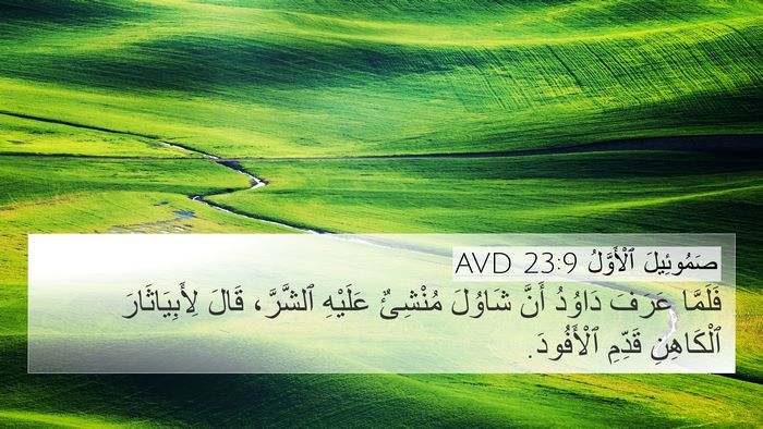صَمُوئِيلَ ٱلْأَوَّلُ 23:9 AVD Bible Verse Image