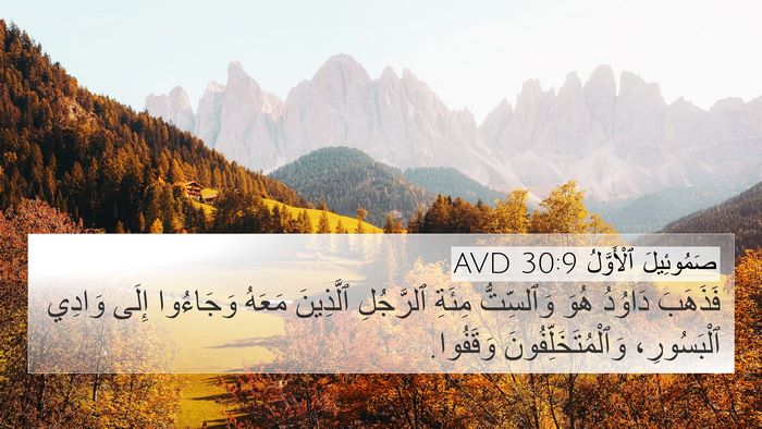 صَمُوئِيلَ ٱلْأَوَّلُ 30:9 AVD 4K Wallpaper - فَذَهَبَ دَاوُدُ هُوَ - 4K Wallpaper Bible Verse