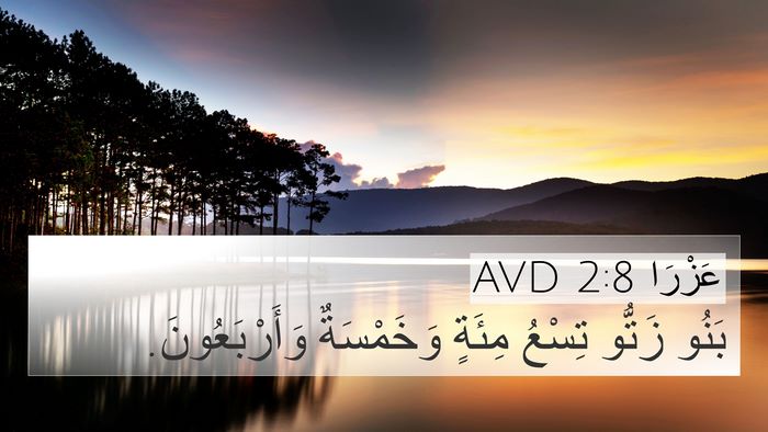 عَزْرَا 2:8 AVD 4K Wallpaper - بَنُو زَتُّو تِسْعُ مِئَةٍ - 4K Wallpaper Bible Verse