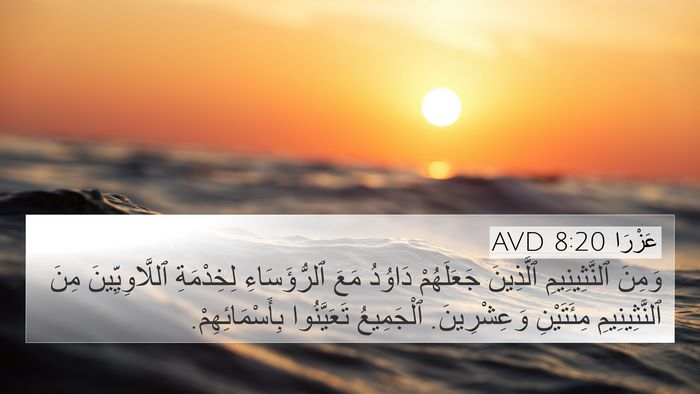 عَزْرَا 8:20 AVD Bible Verse Image