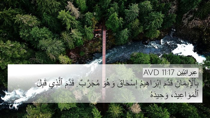 عِبرانِيّين 11:17 AVD Bible Verse Image