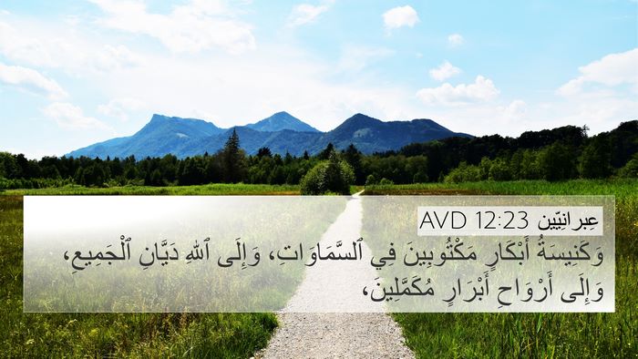 عِبرانِيّين 12:23 AVD Bible Verse Image