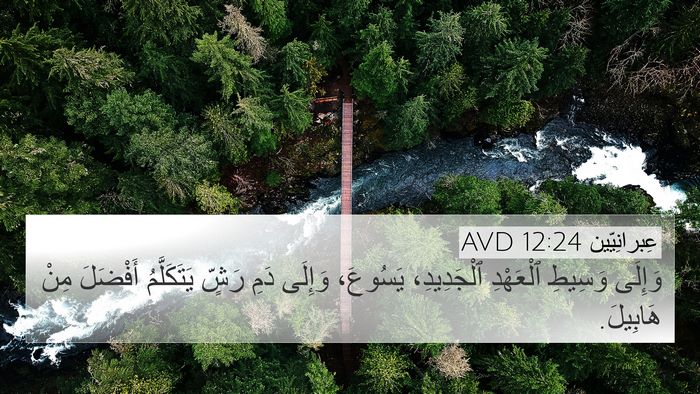 عِبرانِيّين 12:24 AVD Bible Verse Image