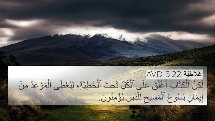 غَلاطِيَّة 3:22 AVD Bible Verse Image