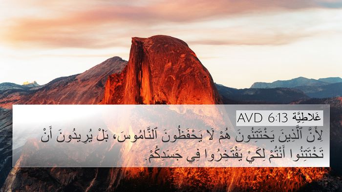 غَلاطِيَّة 6:13 AVD Bible Verse Image
