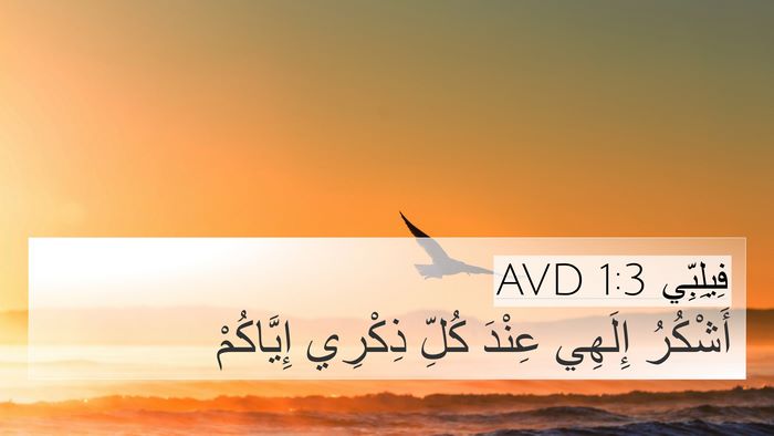 فِيلِبِّي 1:3 AVD Bible Verse Image