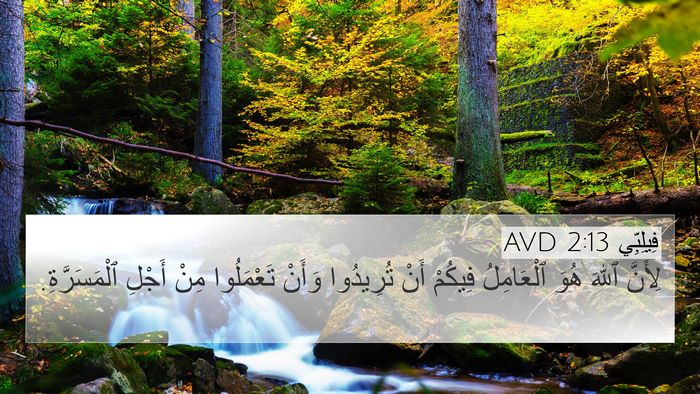 فِيلِبِّي 2:13 AVD Bible Verse Image