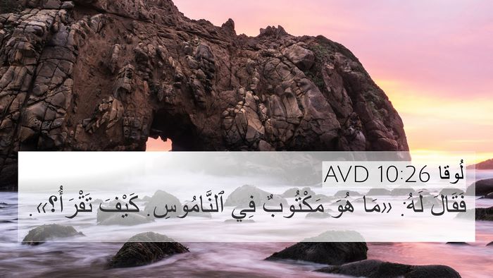 لُوقا 10:26 AVD Bible Verse Image