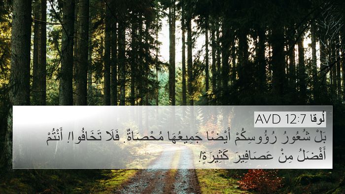 لُوقا 12:7 AVD 4K Wallpaper - بَلْ شُعُورُ رُؤُوسِكُمْ - 4K Wallpaper Bible Verse