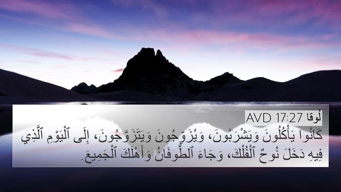 لُوقا 17:27 AVD Bible Verse Image