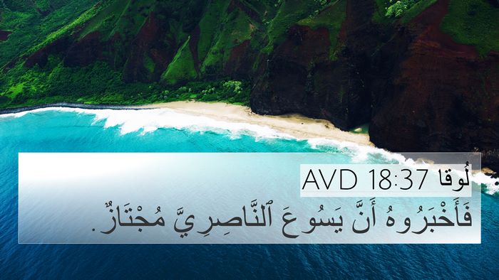 لُوقا 18:37 AVD 4K Wallpaper - فَأَخْبَرُوهُ أَنَّ - 4K Wallpaper Bible Verse