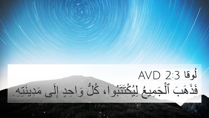 لُوقا 2:3 AVD 4K Wallpaper - فَذَهَبَ ٱلْجَمِيعُ - 4K Wallpaper Bible Verse