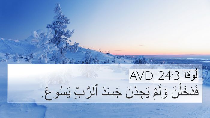 لُوقا 24:3 AVD 4K Wallpaper - فَدَخَلْنَ وَلَمْ - 4K Wallpaper Bible Verse