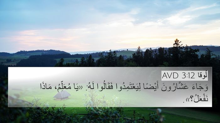 لُوقا 3:12 AVD Bible Verse Image