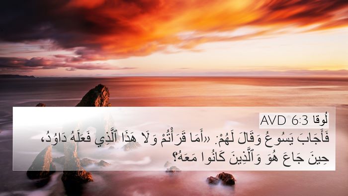 لُوقا 6:3 AVD Bible Verse Image