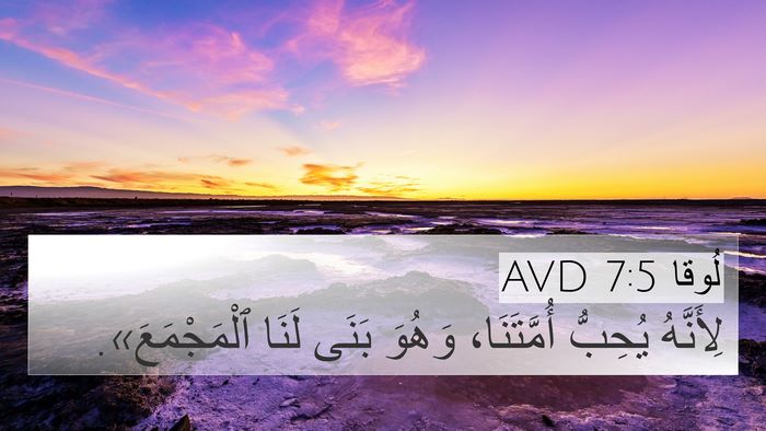 لُوقا 7:5 AVD 4K Wallpaper - لِأَنَّهُ يُحِبُّ - 4K Wallpaper Bible Verse