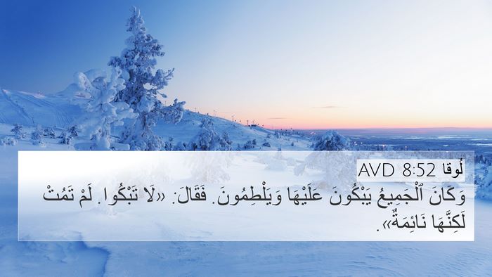 لُوقا 8:52 AVD Bible Verse Image
