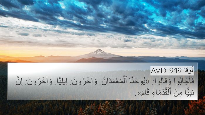 لُوقا 9:19 AVD Bible Verse Image