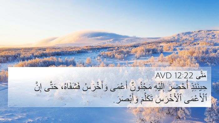 مَتَّى 12:22 AVD Bible Verse Image