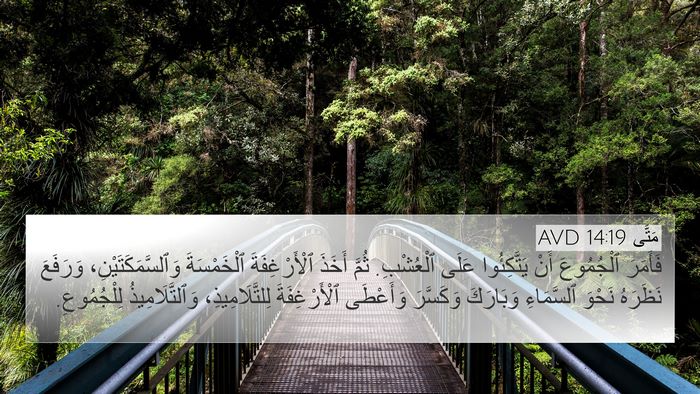 مَتَّى 14:19 AVD Bible Verse Image