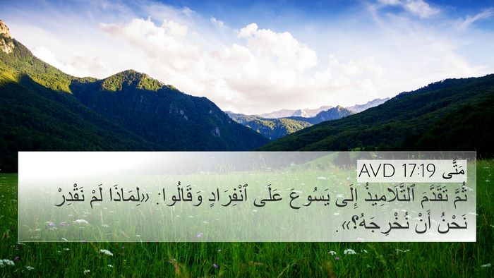 مَتَّى 17:19 AVD Bible Verse Image