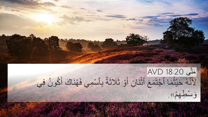 مَتَّى 18:20 AVD Bible Verse Image